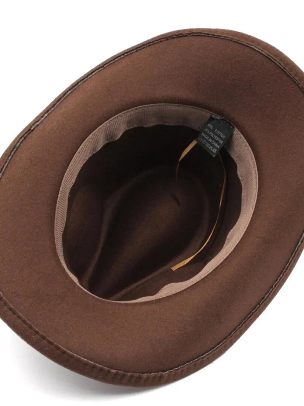 Brown Western Cowboy Hat Wide Brim Ranch Rodeo Cowgirl Festival Boho Costume Hat